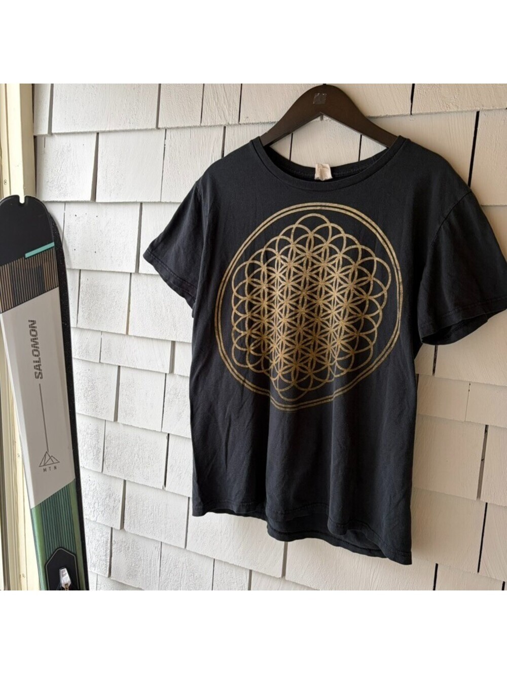 Bring Me The Horizon Sempiternal Tee Mens Large Black Flower of Life